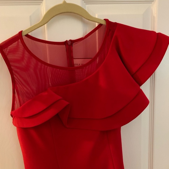 Red Joseph Ribkoff dress…..NWT - Picture 7 of 10